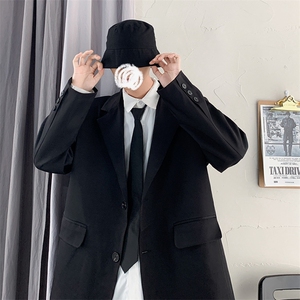 秋季休闲小西服男装外套西服男XF001-P70 控128黑色尺码到4XL图片
