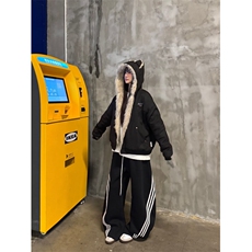 新款冬季棉服棉衣男生加厚保暖面包服运动休闲潮牌帅气外套，男装棉衣，四季星座505