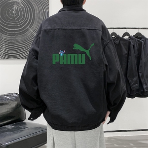 牛仔夹克男大码牛仔外套男茄克 NJ77227-P60图片