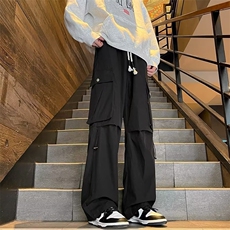 工装裤男韩版潮流大口袋帅气2024冬季新款ins宽松长裤K4761-P36，男装休闲裤，星座412-3