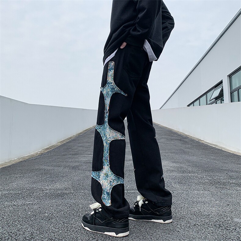 美式ins高街hiphop新款休闲裤货号K708P60,男装休闲裤,电商A063