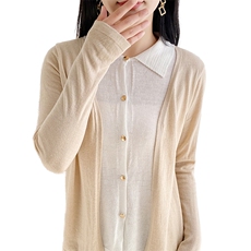 新款羊毛开衫女秋冬新款针织衫时尚百搭气质，女装羊毛衫，牧雅羊绒