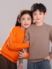 简约纯色百搭舒适合身儿童多色选择羊毛衫，童装儿童羊毛衫，拓晨羊绒