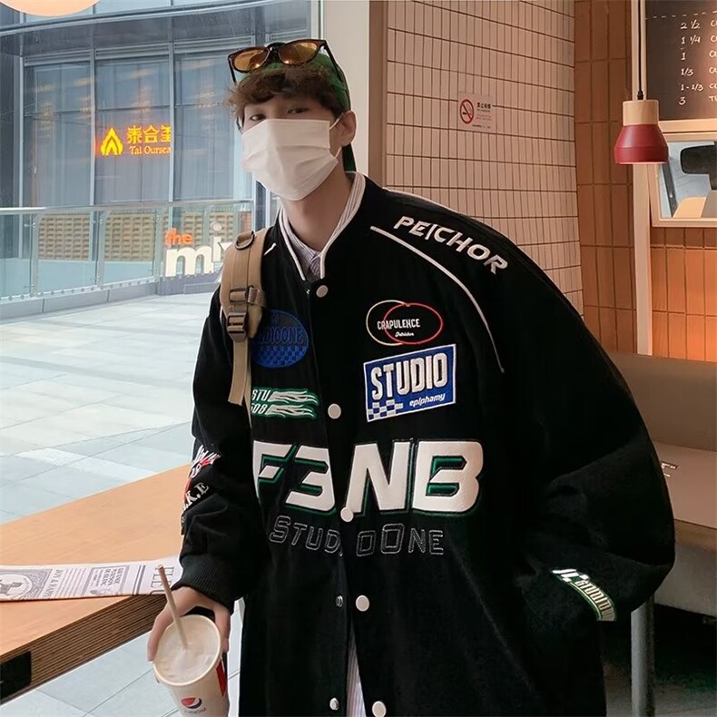 美式潮牌机车夹克男秋季情侣棒球服男上衣潮嘻哈外套WT20P65,男装夹克,星座1116-2