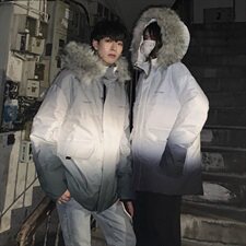 羽绒服男装短款2021新款渐变外套情侣潮牌DS620T，男装羽绒服，电商A102