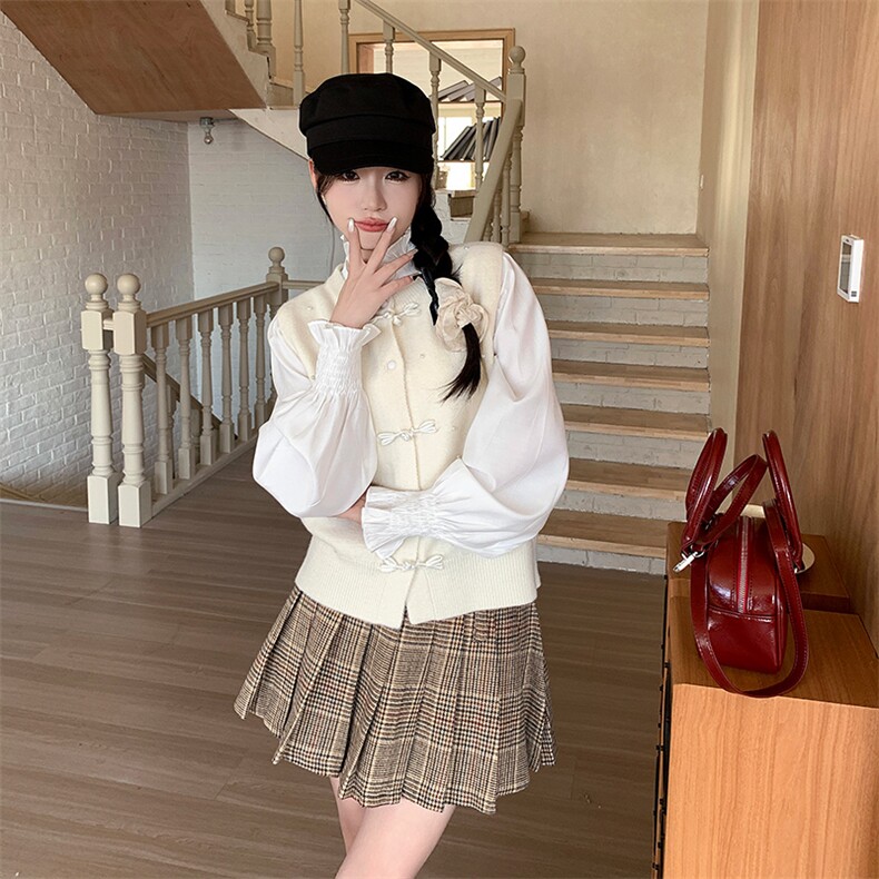 罗芬故事面料官网女装正品2025春季新款简约气质优雅时尚舒适衬,女装套装/套裙,纯色衣恋
