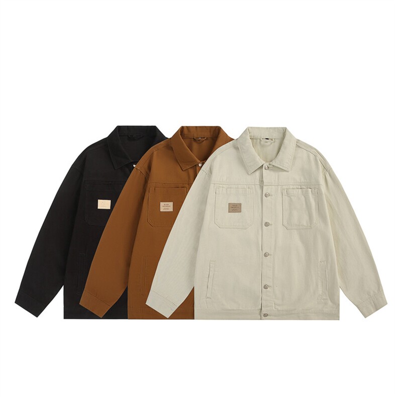 25春季新款休闲工装全棉潮流牛仔水洗夹克外套N302/P98148,男装工装外套,星座202-1