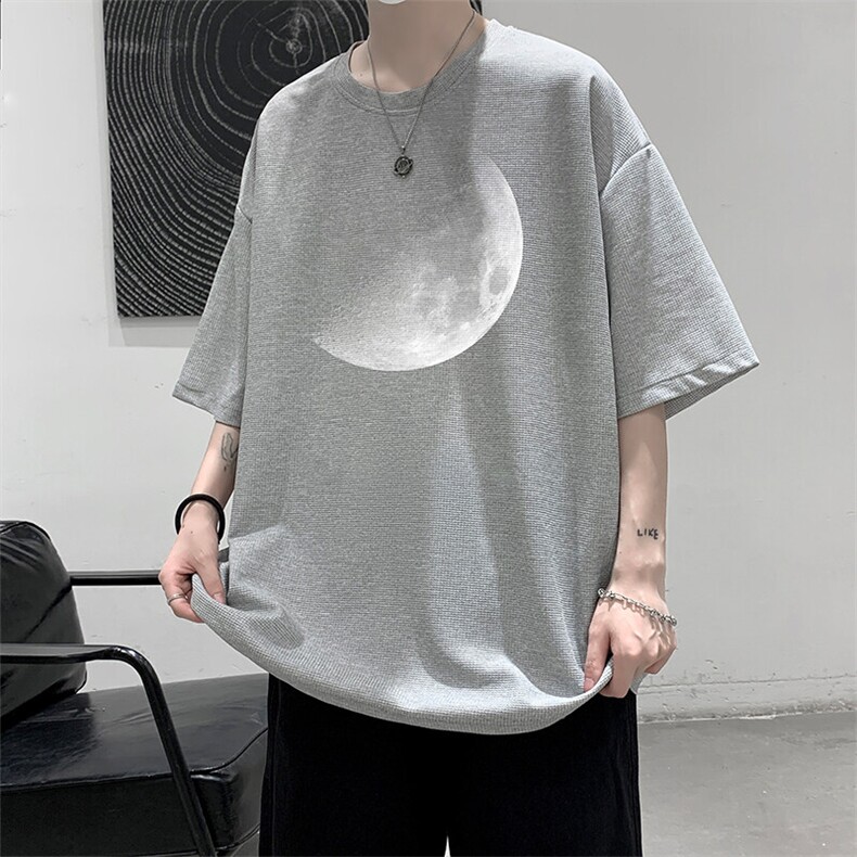 华夫格t恤男短袖男大码五分袖大皂风HT73426-P22,男装T恤,电商A040
