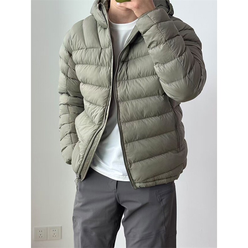 高品轻薄透气男女秋冬保暖连帽外套户外排骨棉服棉衣A1244-P125,男装棉衣,星座1505