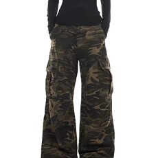 美式水洗设计感迷彩工装裤男女宽松直筒多口袋阔腿休闲AM1202P59，男装工装外套，星座1013-5