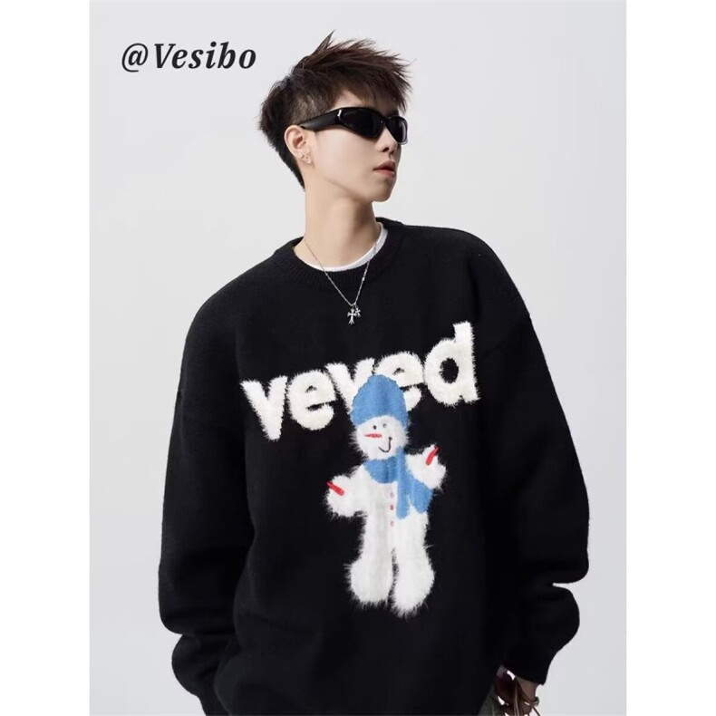 1506-1/MM4741/P53圆领毛衣针织衫男潮牌帅气秋冬季打底衫，男装T恤，星座1506-1