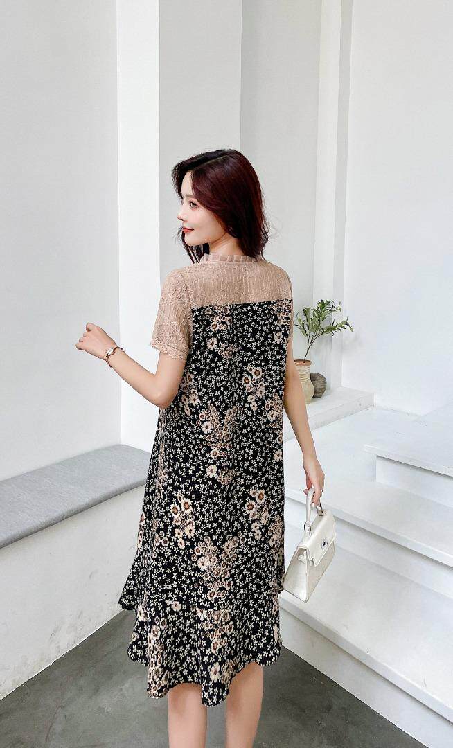 2115#休闲碎花连衣裙，女装连衣裙，依欢·帝尚