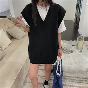 百搭款马甲图片
