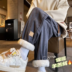 男新款青少年时尚羊羔绒休闲裤 KY101 P48图片