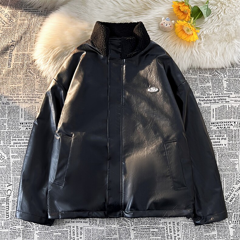 仿羊羔毛立领男士棉衣皮棉服潮流冬季加厚棉袄子A266-WMY612-P100,男装棉衣,电商A266