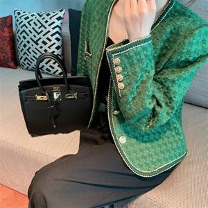 2021三色小金丝小香风外套图片