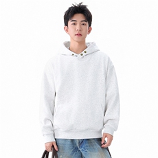 抖音得物高品质美式高街重磅曼巴棉古铜两粒扣连帽卫衣外套XS066，女装短外套，电商A486-1