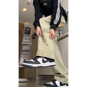 美式ins高街vibe重工艺水洗牛仔裤货号K2316P55图片