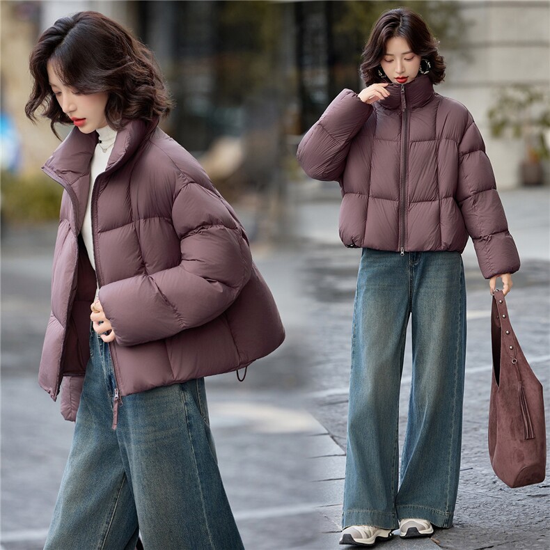 现货2025新款羽绒服短款泡芙时尚保暖外套,女装羽绒服,仟媚宠