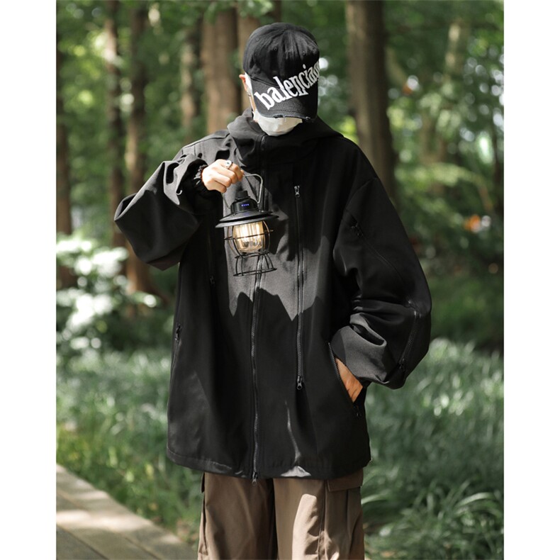 冲锋衣！外套连帽防水冲风锋衣男夹克CY00-P75图片