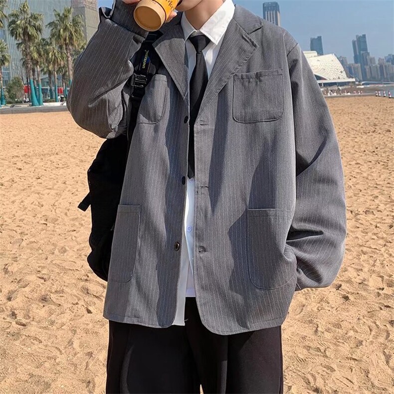 高级感西装设计感ins初秋港风痞帅小西服韩版潮制服外套W2178-P57,男装西服,星座412-3