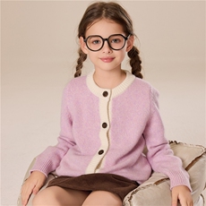 儿童毛衣秋冬男女同款加厚花纱时尚百搭通勤简约休闲儿童羊绒开衫，童装儿童羊绒衫，跳跳羊儿童羊绒衫