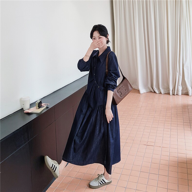 现货原创25秋宽松休闲牛仔连衣裙2C293-Q875-P165-K258,女装连衣裙,2C293