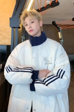 ！2025秋冬男士潮牌立领棉衣情侣卡通印花棉服外套MY203特P80，男装棉衣，电商B220