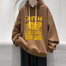 连帽卫衣男大码胖子帽衫大号运动服WY2446-P35，男装卫衣，电商A040