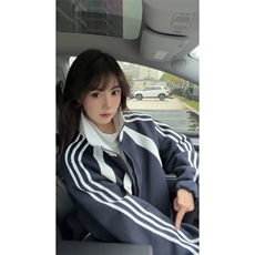 WY10190-特P60420g重磅-高品质-条纹设计感大码保暖卫衣外套男，男装棉衣，电商A059
