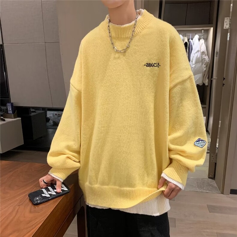 高质量秋冬季毛衣男士加厚线衣男针织衫男1354-P45,男装针织衫/毛衣,星座910-5