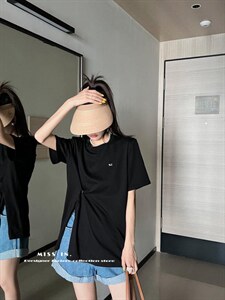 现货 小众设计师款垫肩T 糖果色图片
