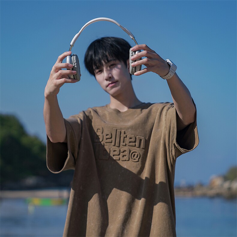 B225-T9214-P53-X68重磅T恤短袖男装夏季高街潮牌水洗做旧半袖T恤,男装T恤,电商B225