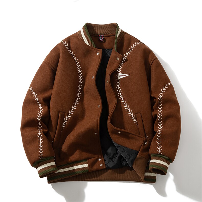 188元美式复古棒球棉服运动休闲学院风313B-GF059棉-P135，男装棉衣，星座313B