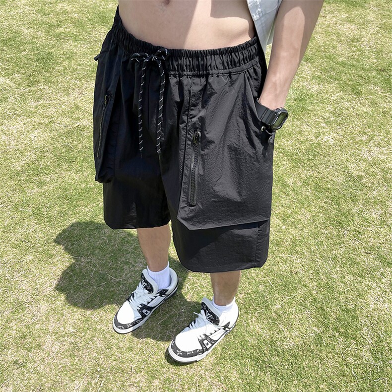 休闲短裤男韩版潮流大口袋个性2024夏季速干裤ins五分裤K3995-P35,男装休闲裤,星座412-3