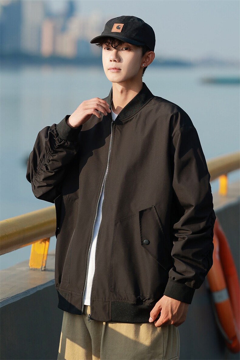 春季飞行服夹克外套男简约休闲百搭棒球服上衣迷彩P65JK837-P60,男装夹克,电商B306