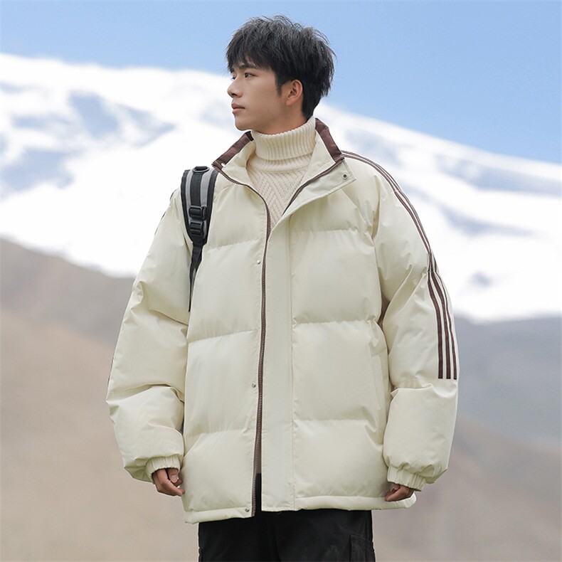得物二开款三防面料三条杆加绒加厚棉衣外套冬棉服BM01,男装棉衣,电商A161