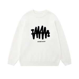 白底  新款冬季时尚百搭宽松字母印花毛衣TPM6849特批P40控68图片