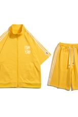 白底23夏季时尚印花短袖百搭潮流短裤五分裤套装TZ665P85控108，男装牛仔裤，电商A247-1
