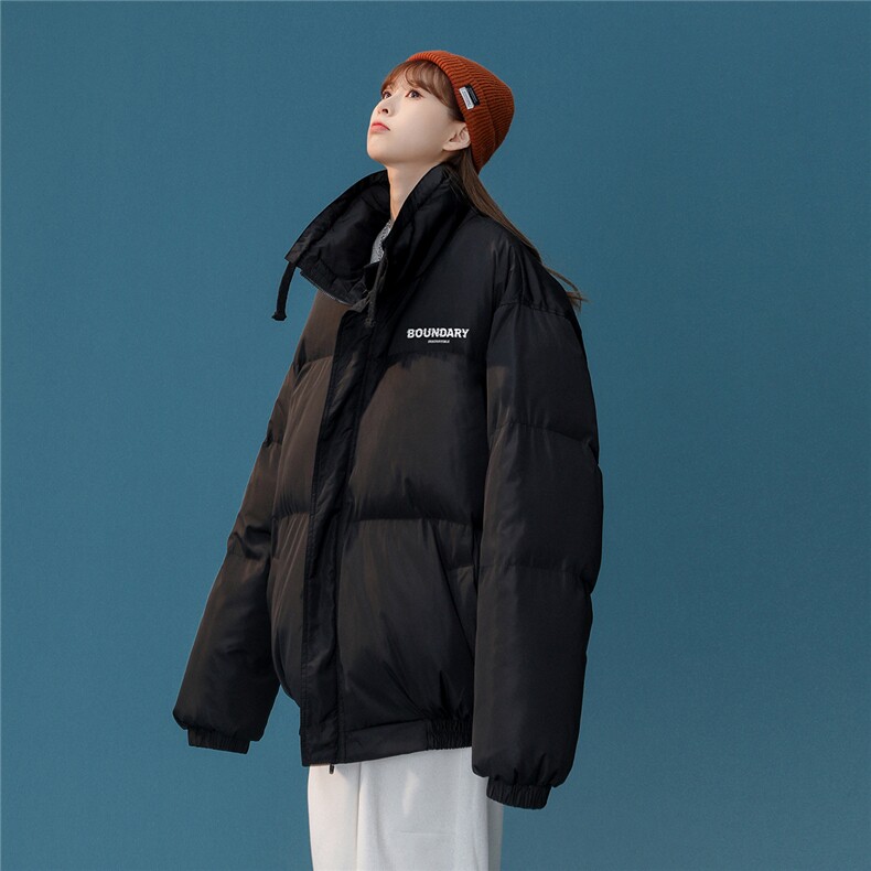 白鸭绒中性22冬季潮流简约印花时尚百搭立领羽绒服YR225P195控258,男装羽绒服,A247A