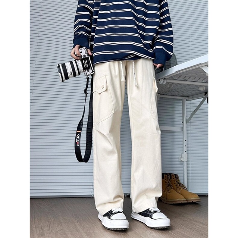 时尚美式工装裤男女阔腿直筒裤百搭嘻哈宽松休闲长裤CA829，男装工装外套，星座516A