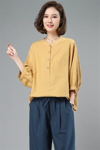 棉麻女夏2025新款小个子中年妈妈大码时尚洋气减龄亚麻,女装衬衫,奕阳依阁,中纺服装城 棉麻女夏2025新款小个子中年妈妈大码时尚洋气减龄亚麻,女装衬衫,奕阳依阁,中纺服装城