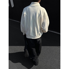 立领拉链拼接设计感卫衣男XH92-特p70，男装卫衣，电商B367