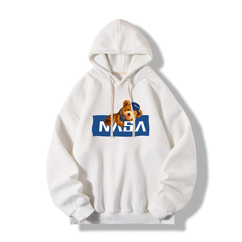 NASA纯棉连帽卫衣男大码运动帽衫宽松薄WY2247-P35,男装卫衣,电商A040