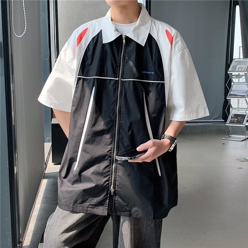 夏季新款衬衫潮流慵懒男方领衬衫P38,男装衬衫,星座1116-2