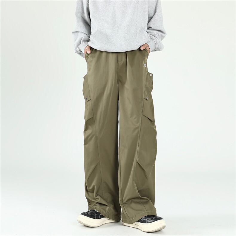 1506-1/KL151/P39美式复古军绿色工装伞兵裤男阔腿直筒休闲裤子,男装工装外套,星座1506-1