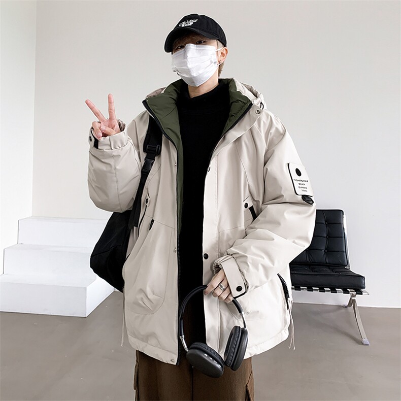 新款棉服石墨烯内里连帽加厚冬装情侣装韩版宽松棉袄MY8852-P105图片