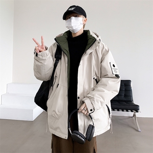 新款棉服石墨烯内里连帽加厚冬装情侣装韩版宽松棉袄MY8852-P105图片