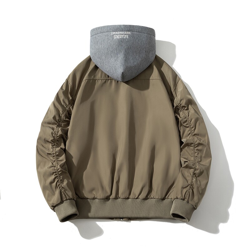 现货3色欧美街头酷炫棒球服飞行服夹克棉服外套,男装夹克,电商A105