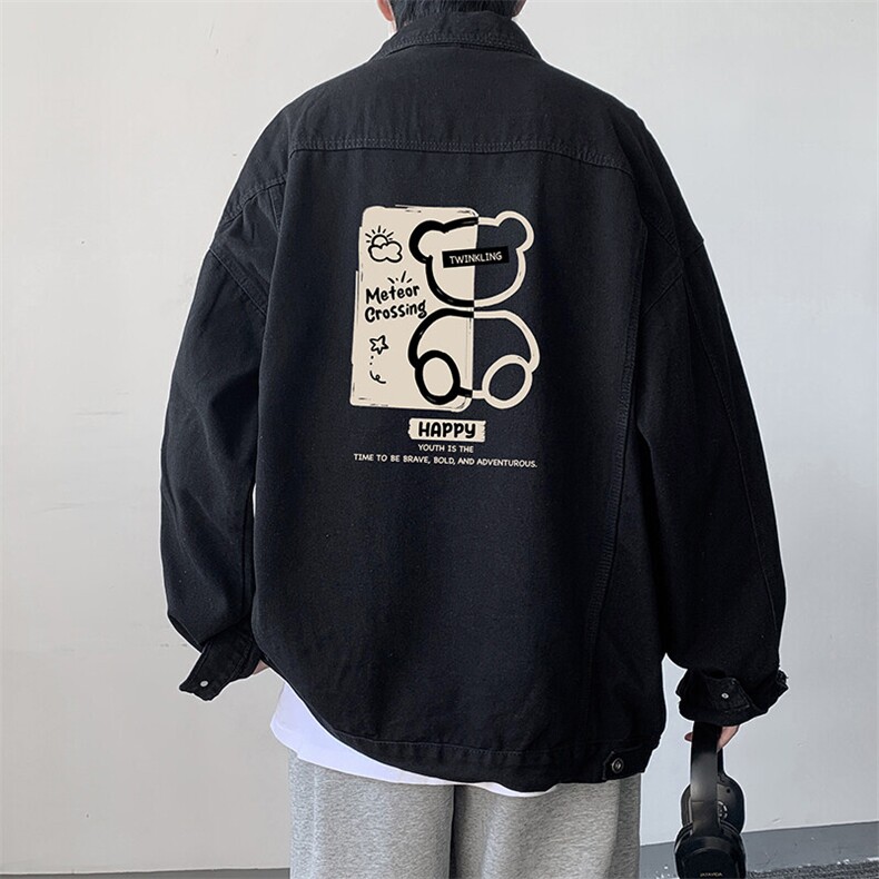 牛仔夹克男大码牛仔外套男茄克NJ77352-P60,男装夹克,电商A040